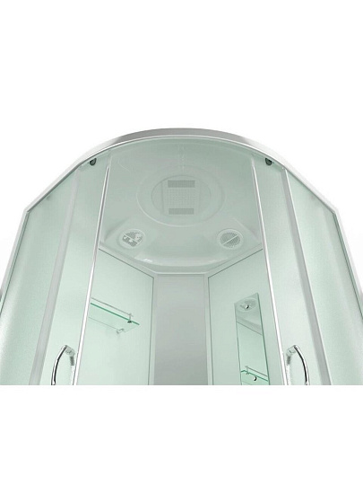 Душевая кабина высокий поддон, 90х90х215 см, матовая, Erlit, ER3509TP-C3-RUS