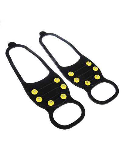 Ледоходы 25х8 см, 2 шт, силикон, пластик, металл, 6 шипов, SilaPro, 076-002