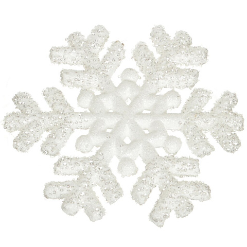 Елочное украшение Сноубум, Снежинка HJ-Y10245, 19 см, пластик, 397-167