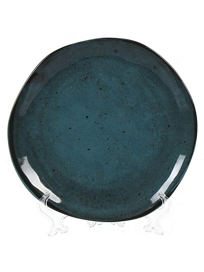 Тарелка десертная, керамика, 20 см, круглая, Stone Turquoise, Domenik, TDP571/DMD052