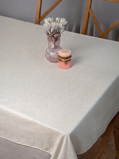 Клеенка 1.4х20 м, хлопок, с акриловым покрытием, Naturel Beige, 3253