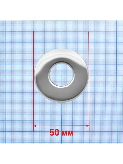 Отражатель нержавеющая сталь, 0.5х0.2х0.05 см, 1/2 '', цилиндр, хром, MasterProf, ИС.131501