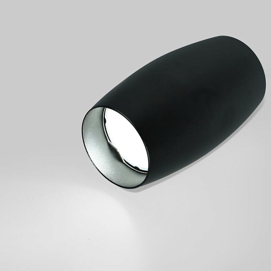 Светильник накладной General Lighting Systems, Бочонок, 50 Вт, GU10, на 1 лампочку, IP20, d6.5х11 см, Спот, черный, 661849