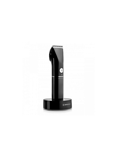 Машинка для стрижки, Brayer, 3400BR, аккумуляторная, 3 Вт, черная, 4 насадки, LED-дисплей
