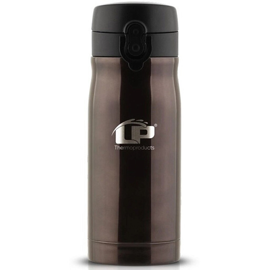 Термокружка нержавеющая сталь, 350 мл, LaPlaya, Active, колба нержавеющая сталь, коричневый металлик, 80197