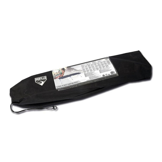 Раскладушка 190х64х42 см, 110 кг, 68065BW, жесткая, сталь, ткань