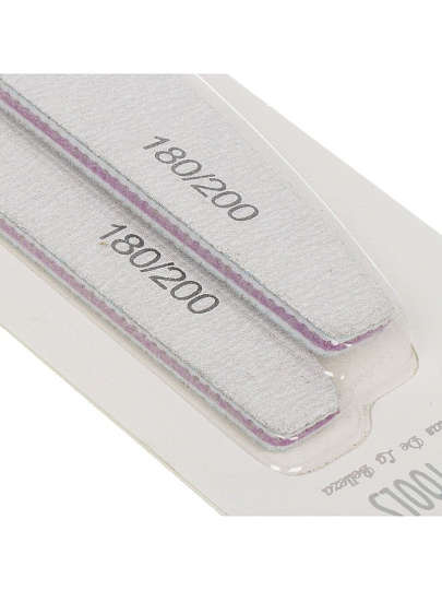 Пилка маникюрная зернистость 180/200, 2 шт, G020015