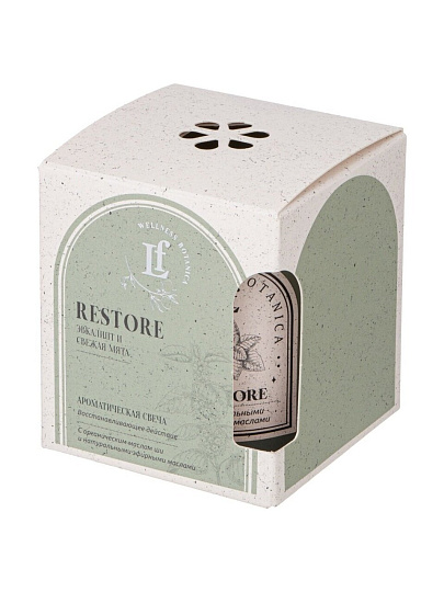 Свеча декоративная, 8х7 см, в стакане, Restore, 625-101