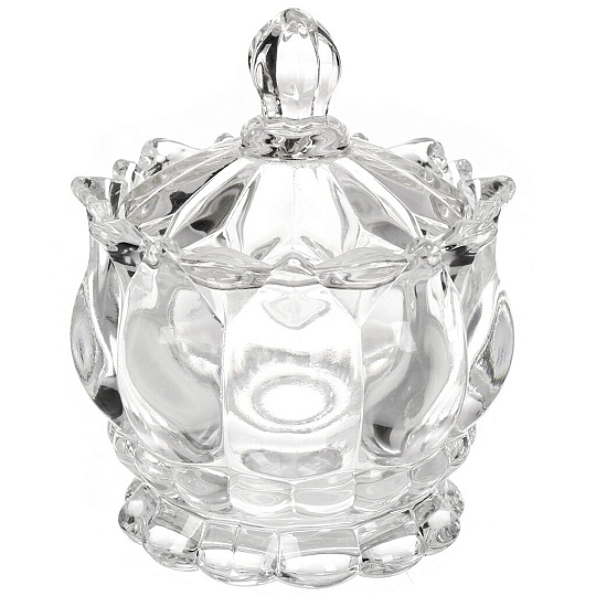 Сахарница стекло, 9х11 см, Самоцветы, Y6-10335/Y4-9196