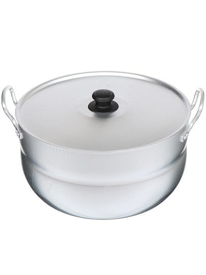Кастрюля алюминий, 10 л, крышка алюминий, круглая, Калитва, 1100
