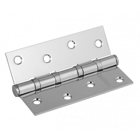 Петля врезная для деревянных дверей, Фабрика Замков, 100х70х2.5 мм, универсальная, Е-100 CР, 113370, хром