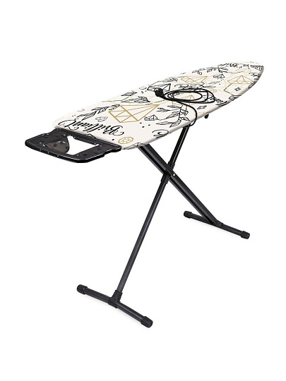 Доска гладильная 122х40 см, подставка для утюга, встроенная розетка, удлинитель 1.6 м, Nika, Н10, в ассортименте