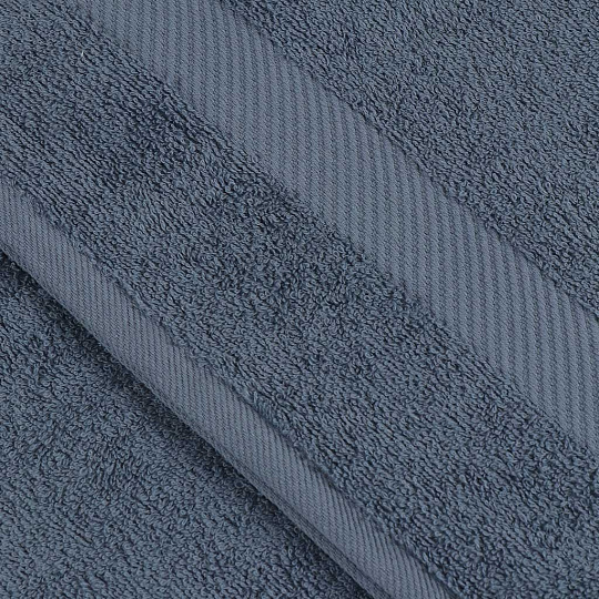 Полотенце банное 70х140 см, 100% хлопок, 460 г/м2, Авангард, Bella Carine, серо-синее, Турция, FT-2-70-1937