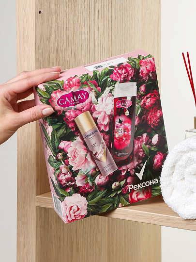 Набор подарочный жен, Camay + Рексона, гель для душа, 250 мл + дезодорант, 150 мл, спрей
