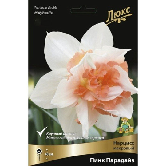 Луковицы Нарцисс махровый, Пинк Парадайз, 12-14/К, 3 шт