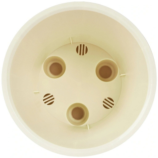 Горшок для цветов пластик, 5 л, 23х23 см, молочный шоколад, InGreen, London, ING6206МШОК