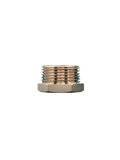 Футорка 3/4"х1/2", DN 20х15, ш-г, никель, внутренняя/наружная, РМС