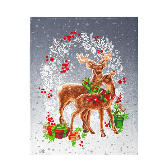 Набор полотенец кухонных 3 шт, 45х60 см, рогожка, 100% хлопок, АртДизайн, Полярная звезда, Россия, НЗ_ПКР45.60