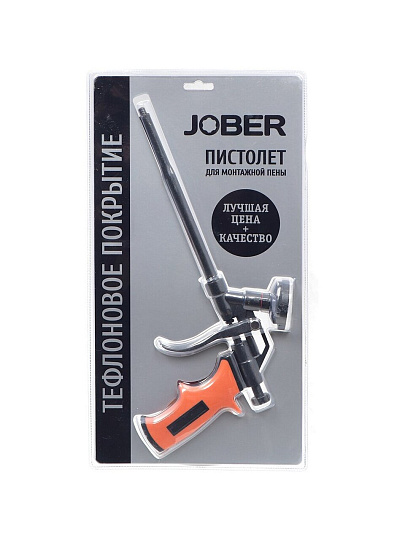 Пистолет для монтажной пены, тефлоновый, Jober, Профи, 271010