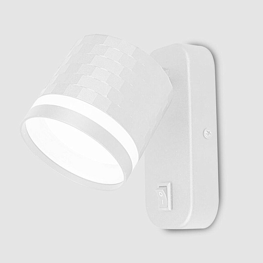 Светильник бра General Lighting Systems, Кирпич, 50 Вт, GX53, на 1 лампочку, IP20, 8.2х7 см, накладной, белый, 661778