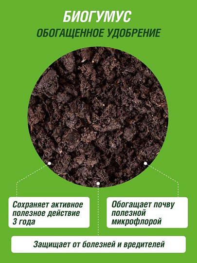 Удобрение Био Биогумус, органоминеральное, 5 л, Фаско
