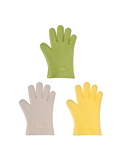 Прихватка-перчатка, 26х19 см, силикон, в асс, Vetta, 891-287