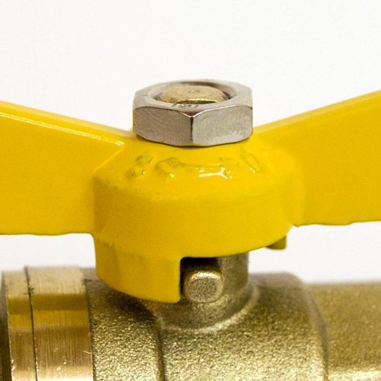 Кран для газа г-г, 3/4", ручка-бабочка, STI