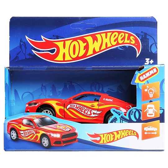 Машина Hot Wheels, Спорткар, 12 см, инерционная, открывающиеся двери, 1809C514-R