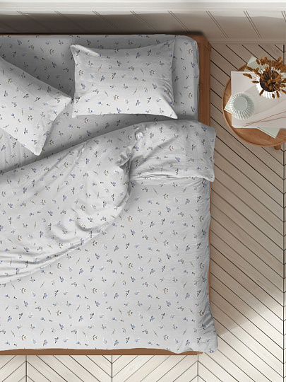 Постельное белье 2-спальное, 2 наволочки 50х70 см, пододеяльник 175х215 см, Silvano, поплин, 20463