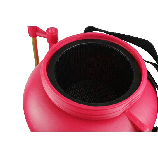 Опрыскиватель аккумуляторный, Умница, 5 л, Li-ion, 2.6 А.ч, 12 В, пластик, ранцевый, телескопическая штанга, 1.5 л/мин, ЭОЛ-5, L8276, розовый