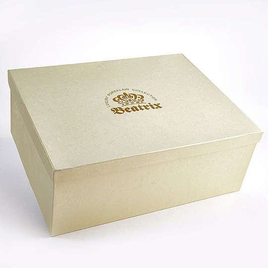 Набор чайный фарфор, 14 предметов, на 6 персон, 240 мл, чайник 1000 мл, Beatrix, Арабель, МХ015P/14, подарочная упаковка