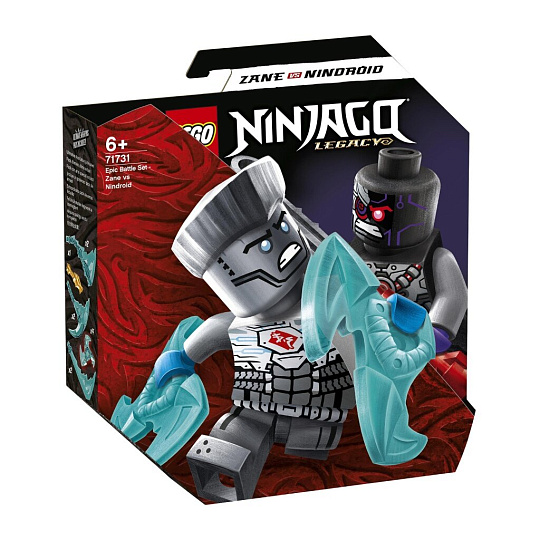 Конструктор Lego, Ninjago, Легендарные битвы: Зейн против Ниндроида, 5-7 лет, 57 деталей, 71731