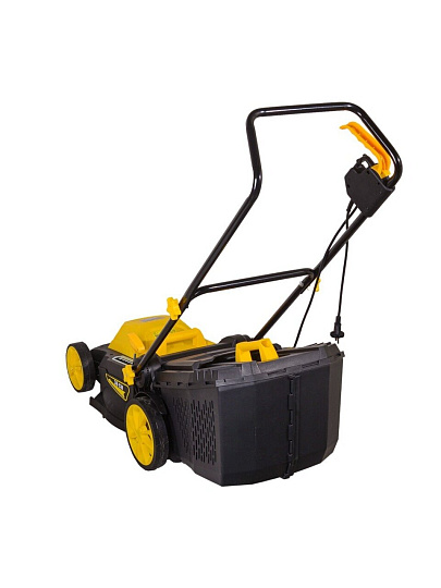 Газонокосилка электрическая, Huter, ELM-1400P, 38 см, 40 л, 25-55 мм, 3200 об/мин, 70/4/4