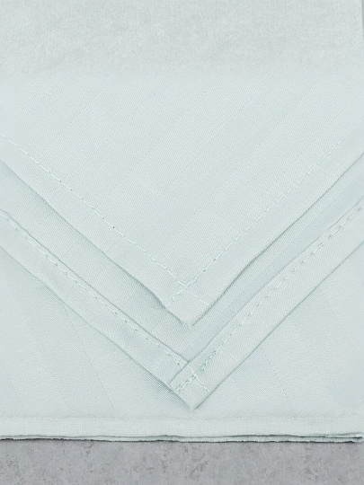 Простыня 1.5-спальная, 150 х 220 см, 100% хлопок, страйп-сатин, 140 г/м2, мята, Monocolor, рис.4154а-1