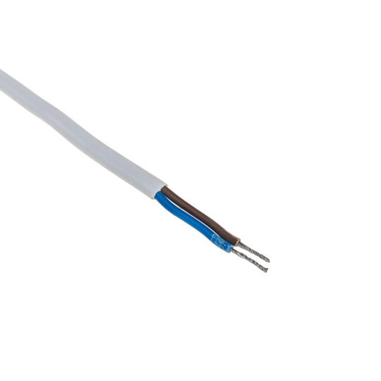 Шнур сетевой Rexant, ШВВП, 2 жилы, 0.75 мм², 1.8 м, белый, с выключателем, 11-1133