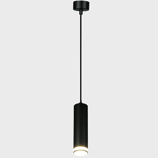 Светильник подвесной General Lighting Systems, Башня, 50 Вт, GU10, на 1 лампочку, IP20, d5.5х20 см, черный, 661843