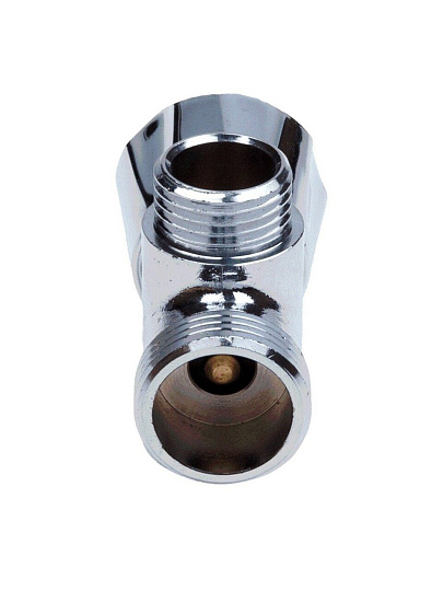 Вентиль для бытовых приборов, 1/2"х3/4"х1/2", г-ш-ш, трехходовой, AquaLink