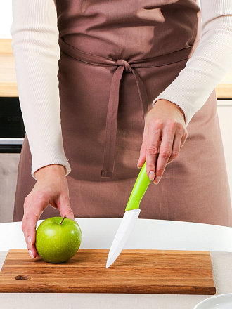 Нож кухонный Daniks, Ceramic, универсальный, керамика, 10 см, рукоятка пластик, Y4-9582