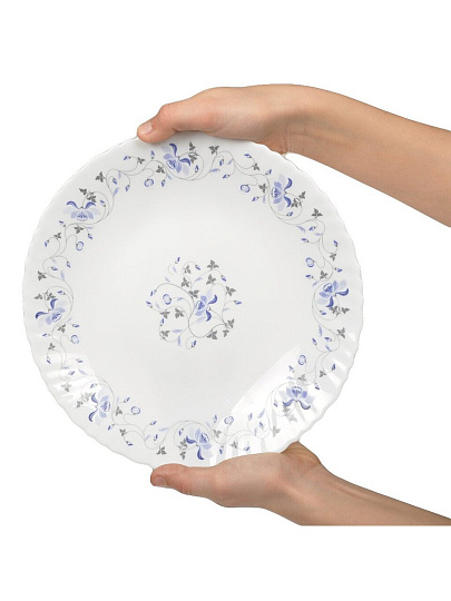 Тарелка обеденная, стеклокерамика, 24 см, круглая, Эдем, Daniks, LHP 95/1059 237112