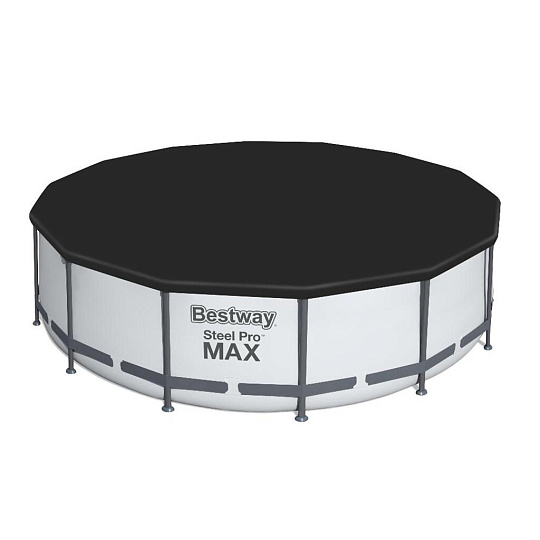 Бассейн каркасный Bestway, 427х122 см, Steel Pro Max, 5612X, фильтр-насос, лестница, тент, 15232 л