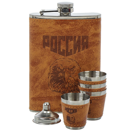 Фляга подарочный набор 6 предметов, Орел, Y4-7890