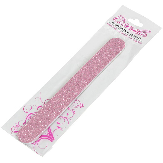 Пилка маникюрная для натуральных ногтей, голограмма, розовая, Cosmake, NF 35, 00012838