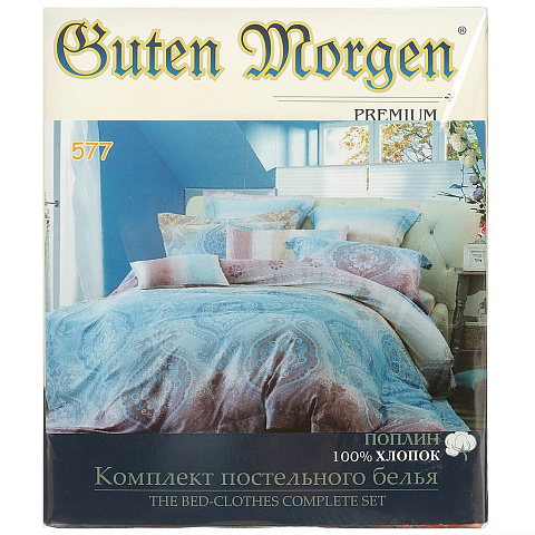 т КПБ Гутен Морген 2сп поплин (2н 70*70, пр 214*180, п 215*175) рис 577
