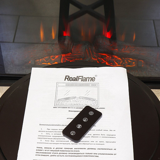 Электрокамин RealFlame, Omega LO, дуб сонома, Kendal KL77, эксклюзив