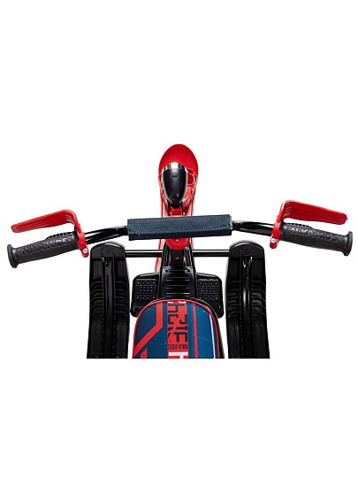 Снегокат Nika, Snowdrive, СНД3/SD5, 61.5 см, Kids snowdrive 5, черный каркас, велоруль, амортизация, фонарик