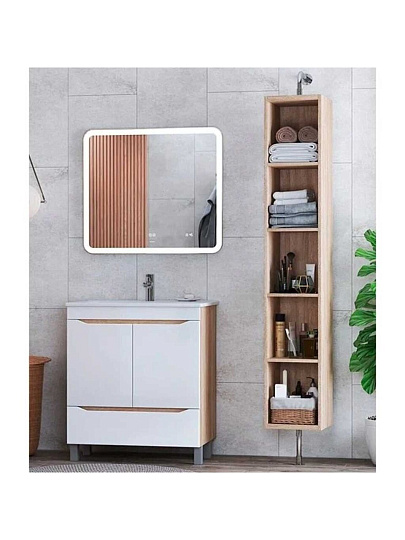 Тумба VIGO, GRANI, 60 см, 2 ящика, Элина 60, дуб золотая