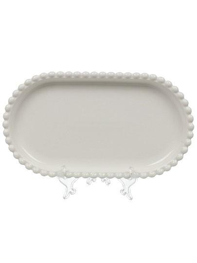 Блюдо фарфор, овальное, 14.5х25х2.5 см, Pearl, Lefard, 761-105