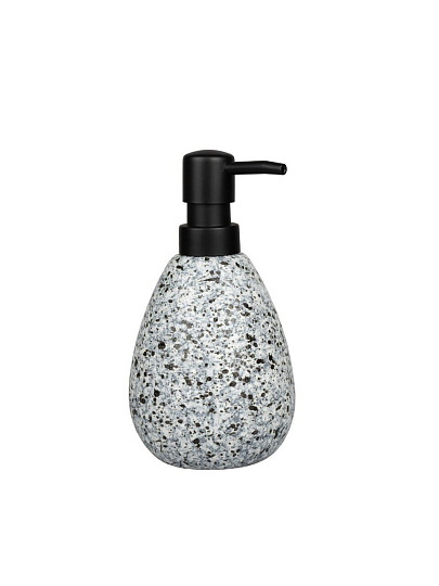 Дозатор для жидкого мыла, Zenfort, Granite, керамика, 17x8.5x8.5 см, 380 мл, 106668
