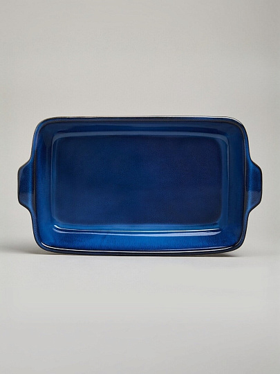 Форма для запекания керамика, 18х32х7 см, 2 л, прямоугольная, Agness, Reactive Blue, 780-130