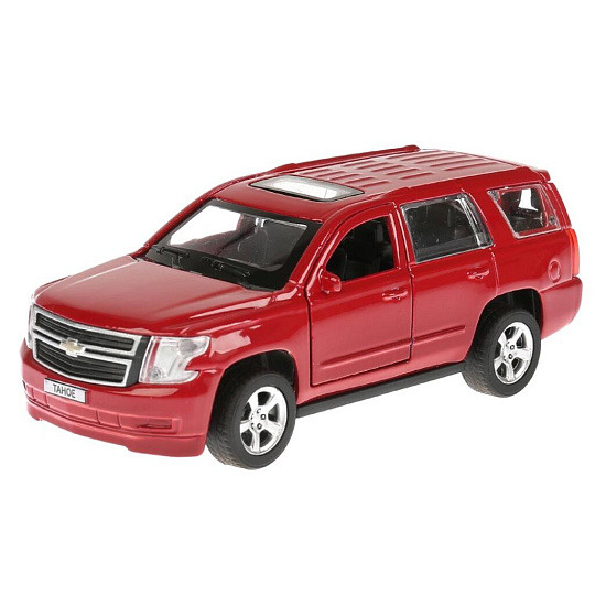Машина Технопарк, Chevrolet Tahoe, 12 см, инерционная, открывающие двери и багажник, металл, TAHOE-RD